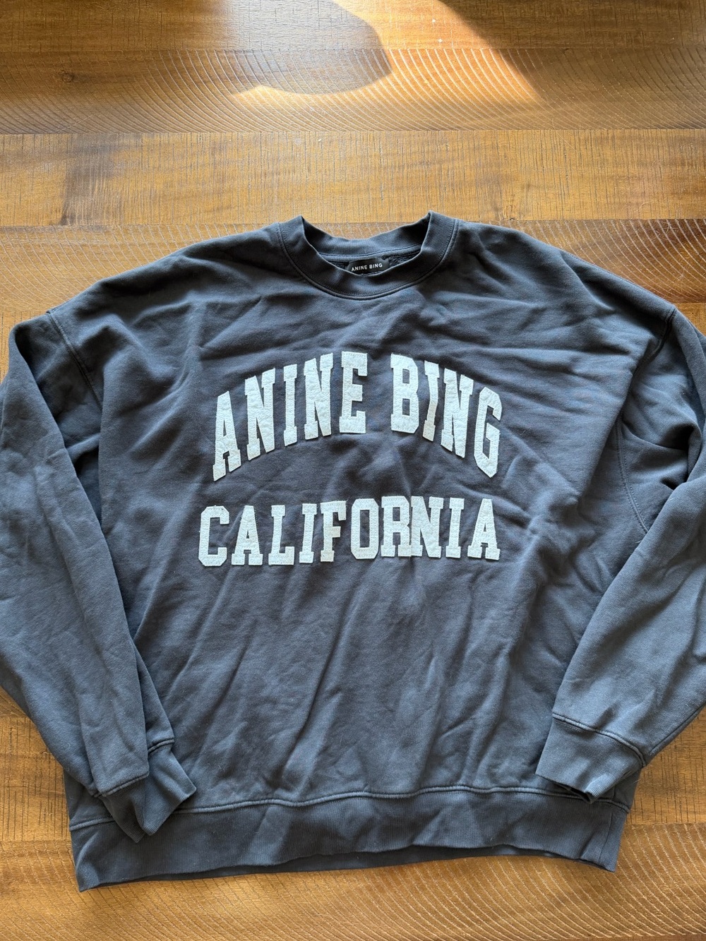 Anine Bing California Black Sweatshirt Size SM